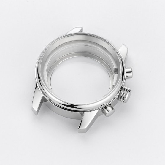 Polished Steel, Open Bottom - 20mm Strap