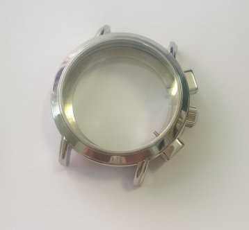 Polished Steel Finish, Open Bottom with 6 screws