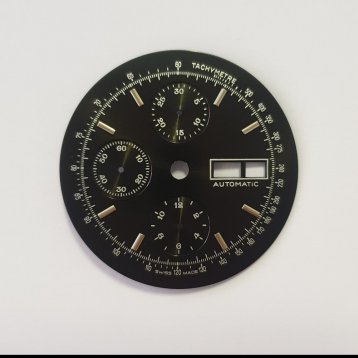 Matte Black, Rhodium-plated indexes