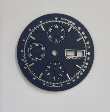 Matte Blue, Rhodium-plated indexes